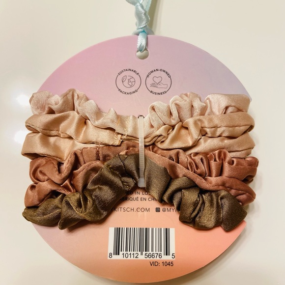 NWT *Limited Edition* Kitsch Terracotta Ultra Petite Scrunchies 6pc Set - Picture 4 of 4